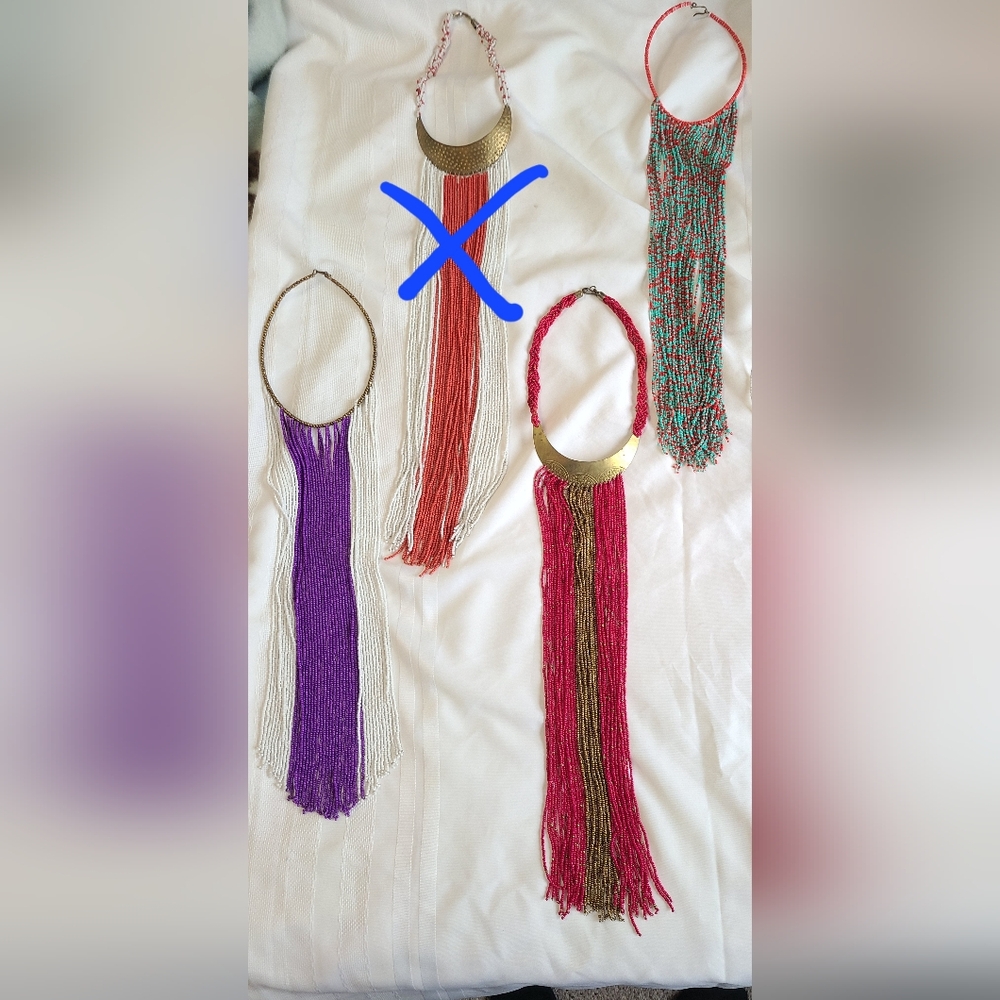 3 Stunning Necklaces - Handbeaded in Narobi, Kenya